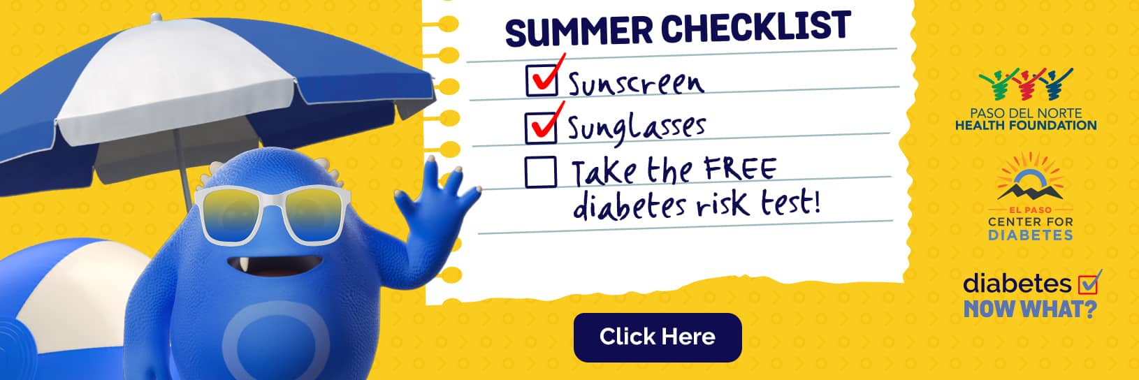 Take the FREE diabetes risk test this summer!